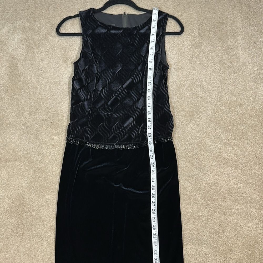 Vintage Scott McClintock Petite Black Sleeveless Mother Bride Formal Dress 6P - Picture 6 of 10